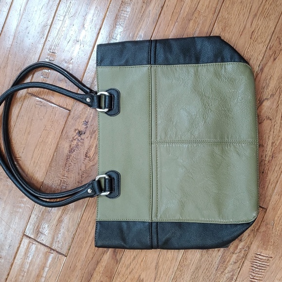 Tignanello Olive and Black Women's Tote Bag - Picture 4 of 8